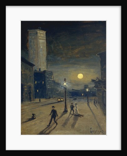 New York at Night by Louis Michel Eilshemius