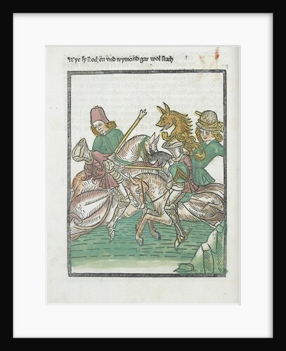 Woodcut illustration from Medieval book by Anonymous