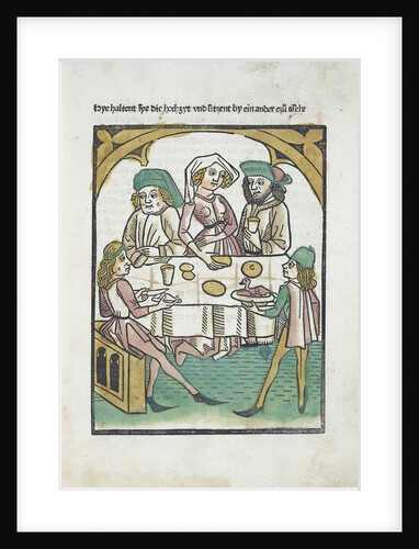 Woodcut illustration from Medieval book by Anonymous