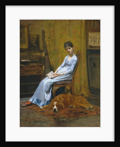 The Artist's Wife and His Setter Dog by Thomas Eakins