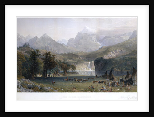 The Rocky Mountains, Lander's Peak by Albert Bierstadt