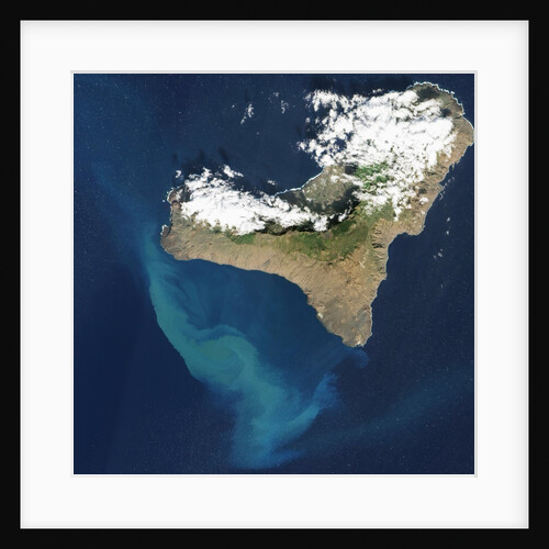 Satellite view of underwater eruption at El Hierro by Anonymous