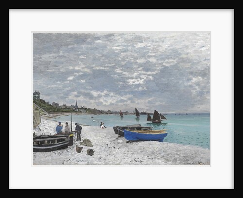 The Beach at Sainte-Adresse by Claude Monet