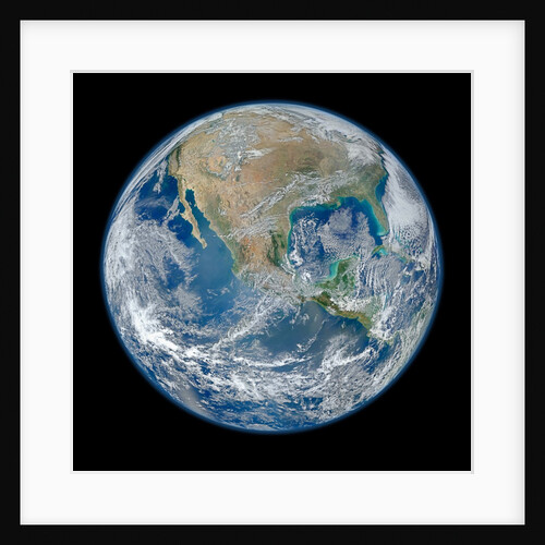 Composite Satellite View of Earth's Western Hemisphere by Anonymous