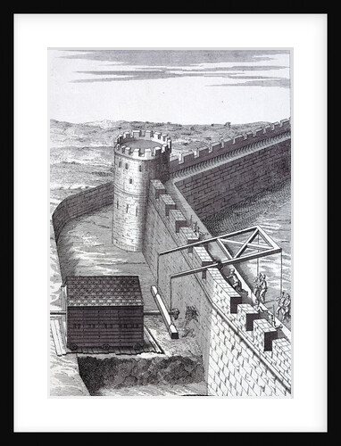 Double corvus or crane for breaking the blow of a battering ram by Anonymous