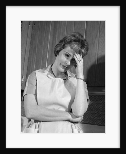 1960s housewife with headache by Anonymous