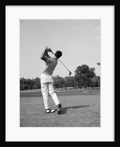 1970s man swing golf club by Anonymous