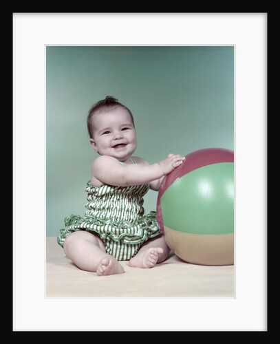 1960s baby beach ball bathing suit by Anonymous
