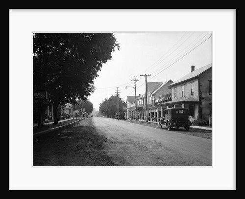1930s jennerstown pennsylvania looking down the main street of this small town by Anonymous