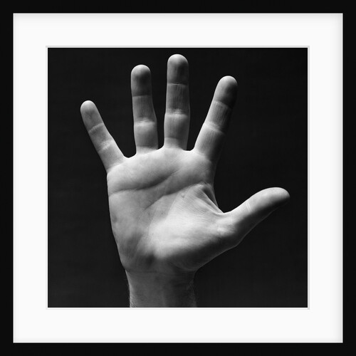 1930s palm of man's hand gesture of stop halt by Anonymous