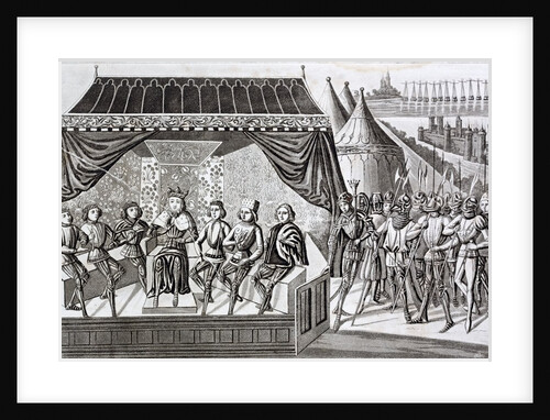The King of Hungary addressing the French knights by Anonymous