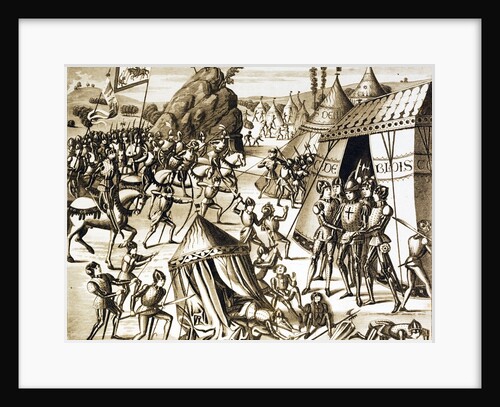 The Battle of Roch Darien and Charles of Blois taken prisoner by the English. by Anonymous