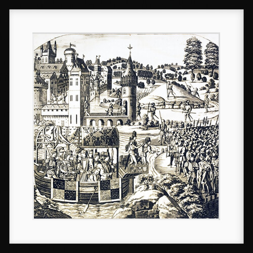 King Richard and his Council go down the Thames to confer with the rebels by Anonymous