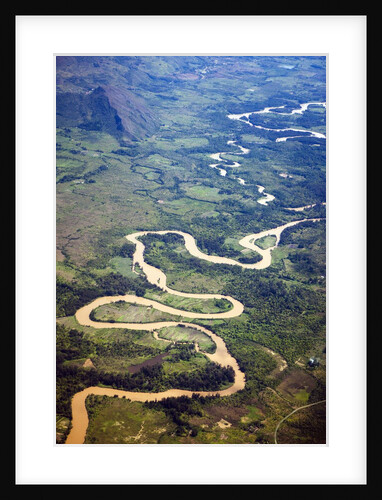 Meandering Wamena River, Baliem Valley, West Papua, Indonesia by Anonymous