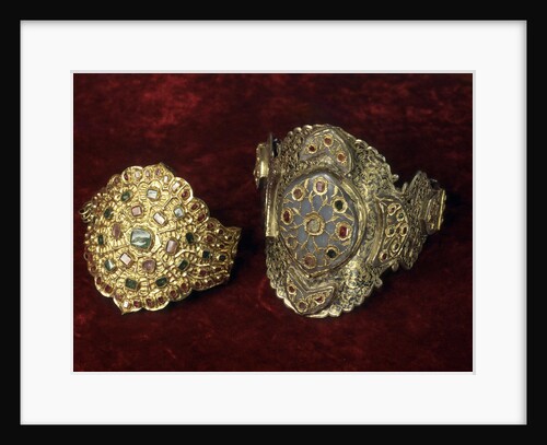 Adornments for horse bridle by Anonymous