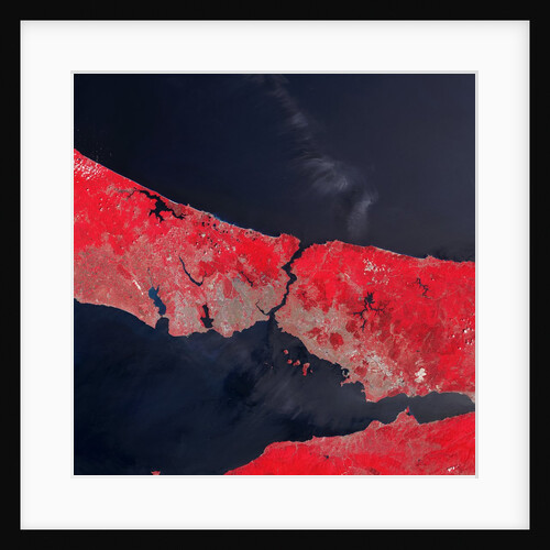 Satellite view of Istanbul, Turkey and the Bosporus strait by Anonymous