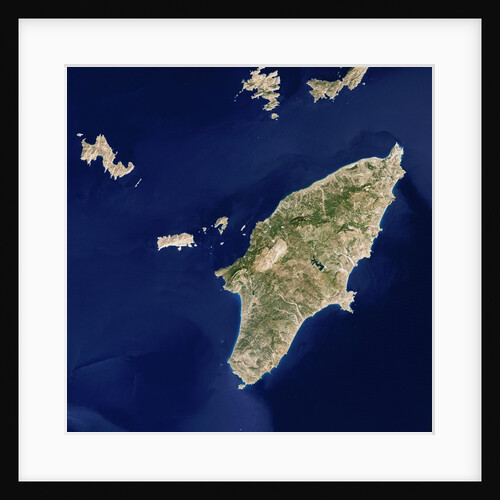 Satellite view of the Island of Rhodes by Anonymous