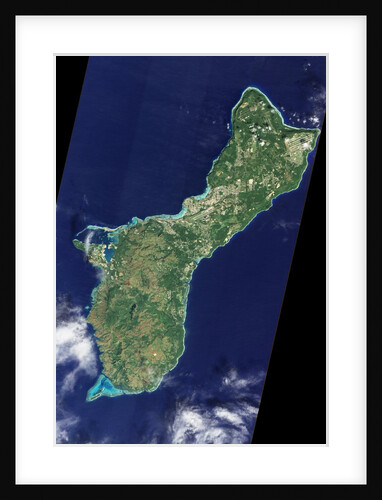 Satellite view of Guam by Anonymous