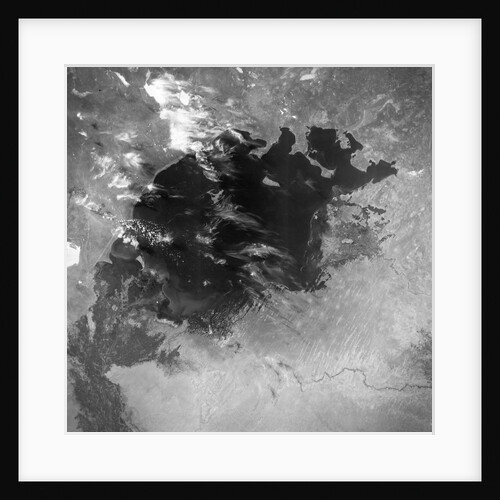 Satellite view of the Aral Sea in 1964 by Anonymous