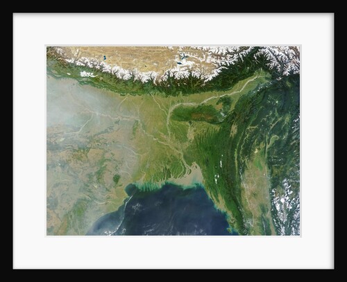 Satellite view of Bangladesh and the Ganges-Brahmaputra Delta by Anonymous
