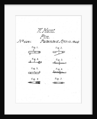 Safety Pin Patent by Anonymous