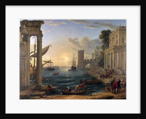Seaport with the Embarkation of the Queen of Sheba by Claude Lorrain