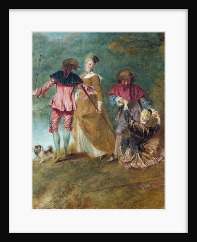Detail of Pilgrimage on the Isle of Cythera by Antoine Watteau