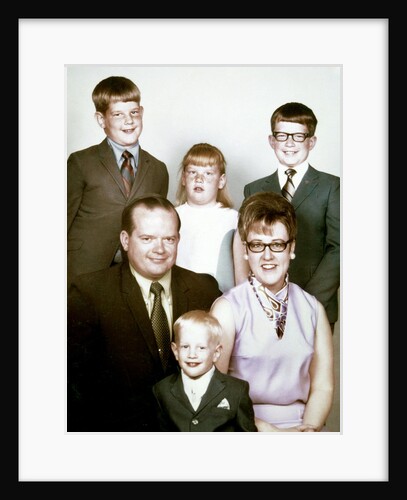 Family portrait of young family, ca. 1971. by Anonymous