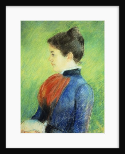 Profile of a Woman Wearing a Jabot by Mary Cassatt