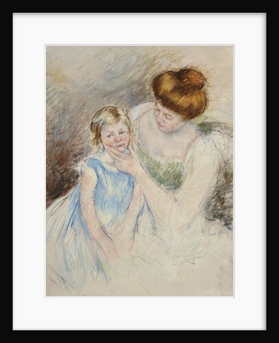 Mother with Left Hand Holding Sara's Chin by Mary Cassatt