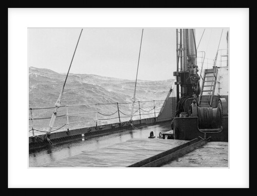 S.S. American Trader Riding High Waves on Open Sea by Anonymous