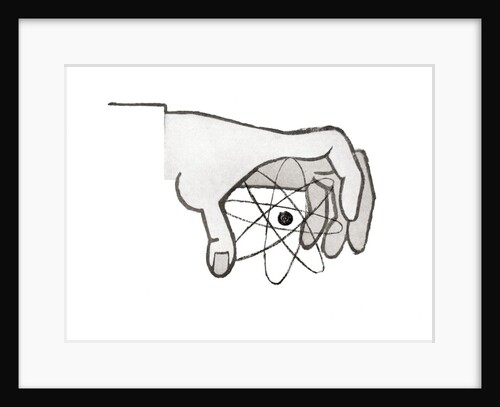 Human Hand Controlling Atom by Anonymous
