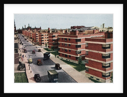 Vintage 1930s View of 'Modern' Apartment Buildings. by Anonymous