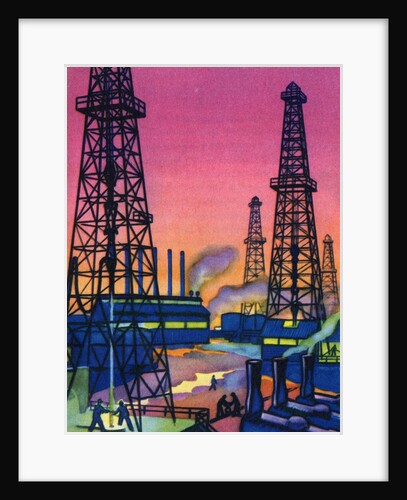 Oil Series: Oil Wells in an Oil Field by Anonymous