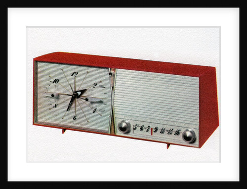 1960s clock radio by Anonymous
