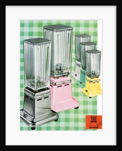Vintage Illustration of Five Blenders by Anonymous