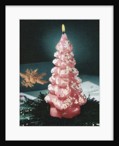 Kitsch 1950s Christmas tree candle by Anonymous