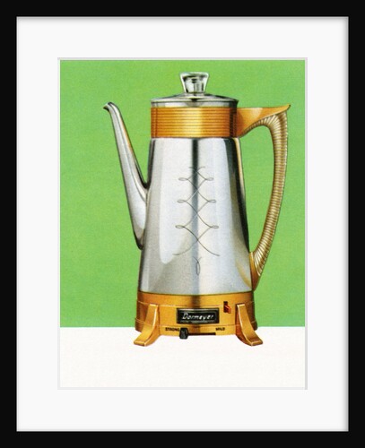 Vintage 1950s Chrome Coffee Percolator by Anonymous
