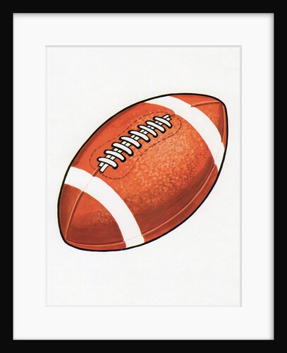 1960s illustration of a football by Anonymous