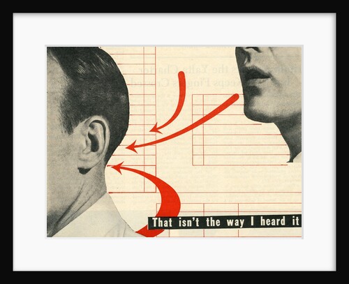 That isn't the way I heard it by Anonymous