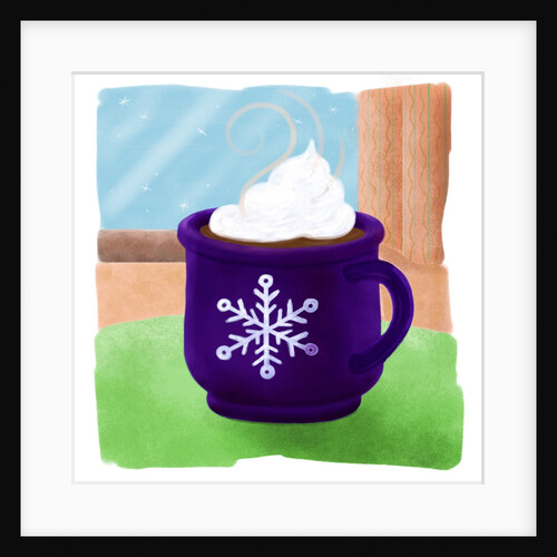 A delicious cup of hot cocoa complete with whip cream by Anonymous