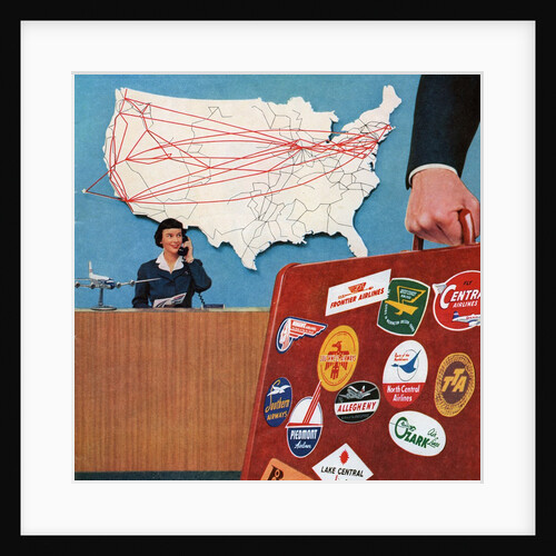 Frequent Business Traveller Checking-In at the Airport. by Anonymous