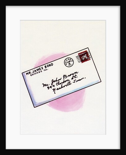 1960s Illustration of a Hand-Written Letter. by Anonymous