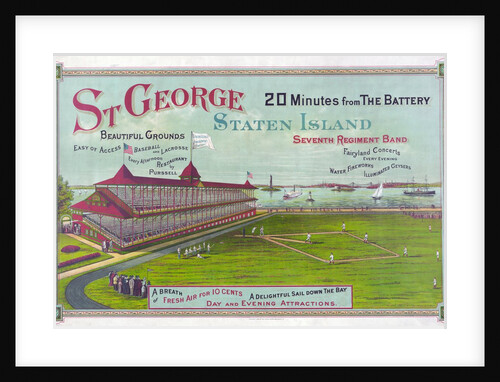 Baseball Field at St. George Park, Staten Island by Anonymous