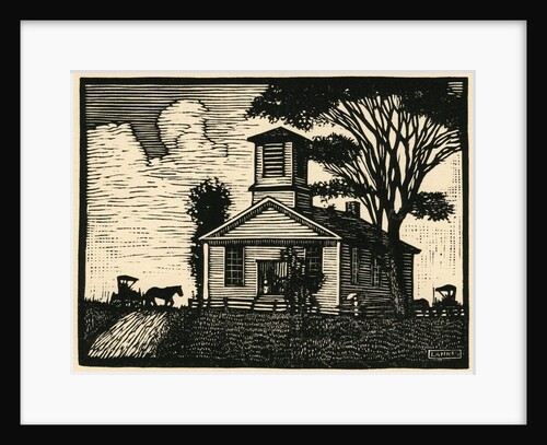 Early American Meeting House. by Anonymous