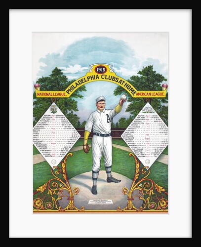 1915 Home Schedule of the Philadelphia Baseball Clubs by Anonymous