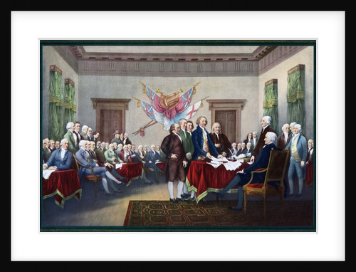 The Signing of the Declaration of Independence. by Anonymous