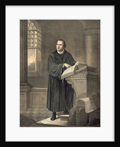 Martin Luther in his study by Anonymous