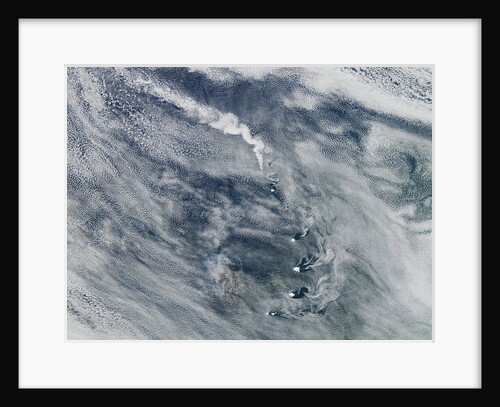Volcano and cloud vortices in the South Sandwich Islands by Anonymous
