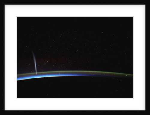 Comet Lovejoy photographed from orbit aboard the International Space Station by Anonymous